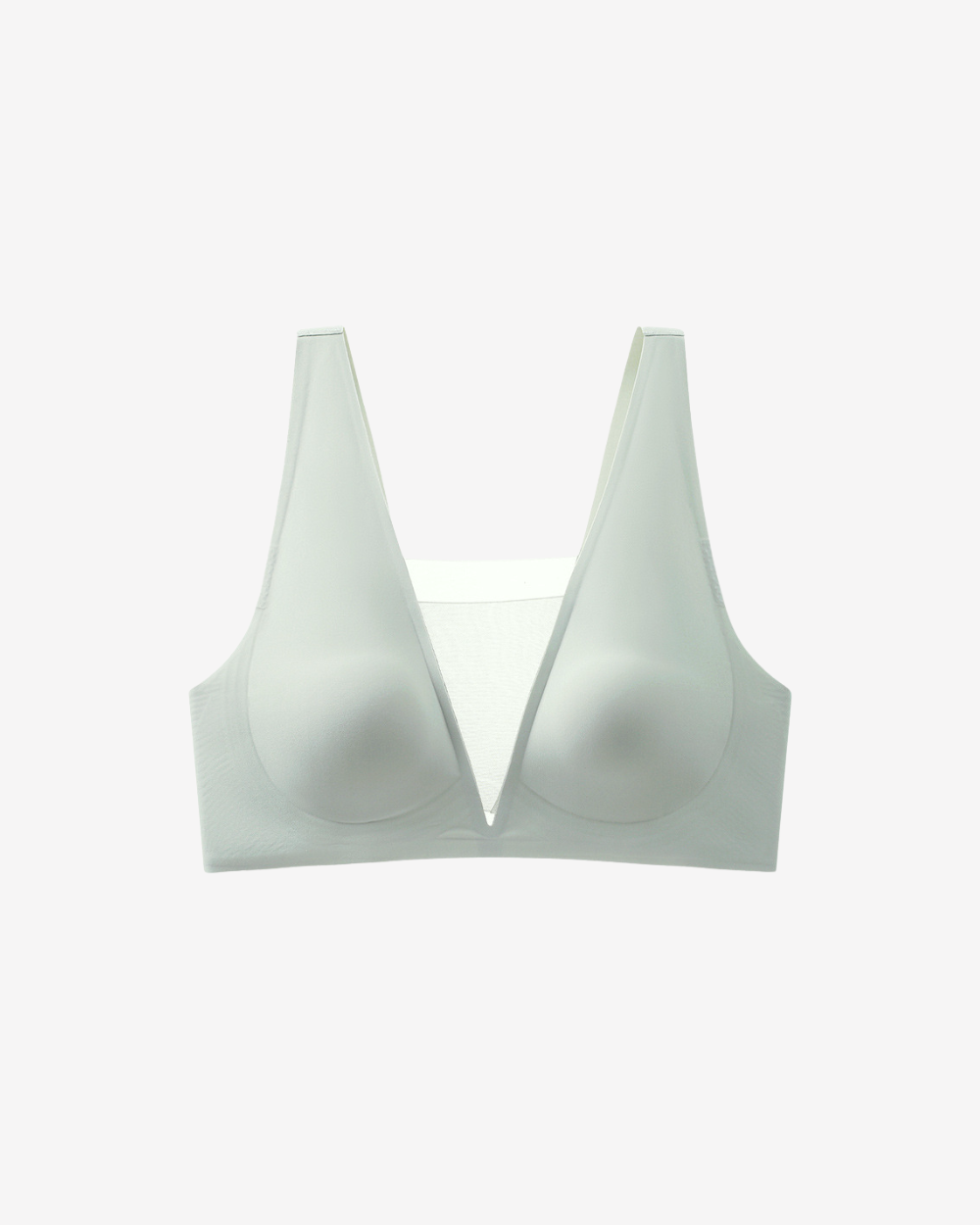Mint Green Bralette with sheer deep V neck detailing