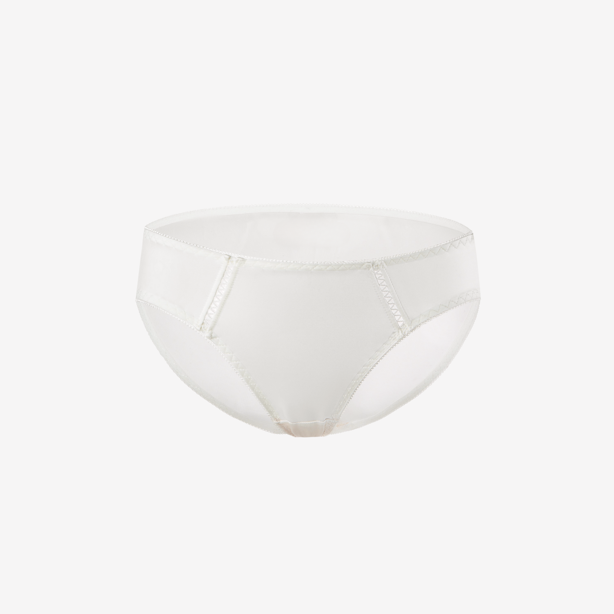 Golden Hour Ivory Panty – Elegant Sheer Mesh Underwear with intricate mesh detailing and soft elastic waistband, designed in a one-size fit.