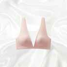 Lustre Blush Corset Top – Elegant baby pink corset top with mesh details and deep V-neckline.