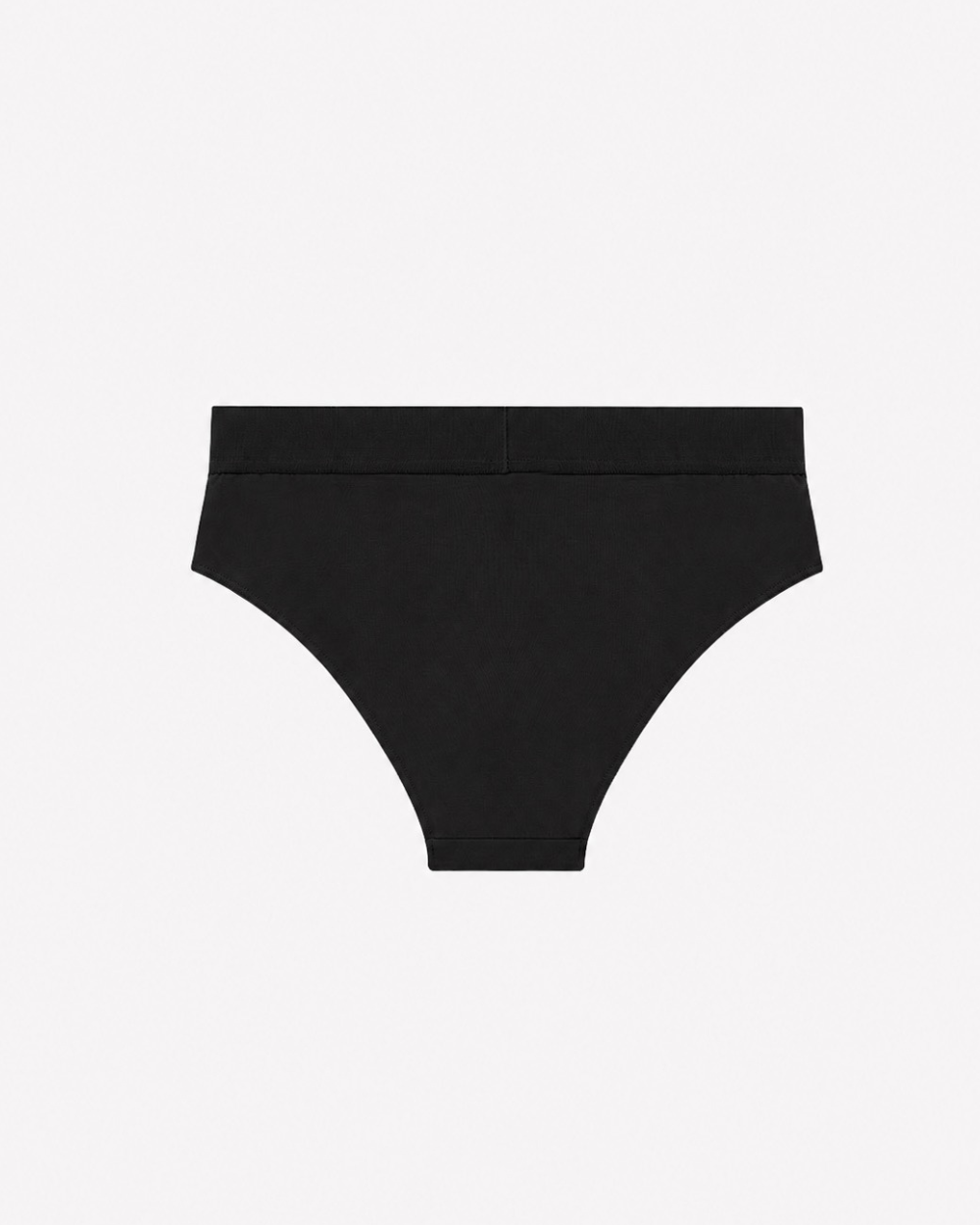 Back View of Midnight Elegance Seamless Bikini Brief in classic black featuring a smooth invisible finish and ultra-soft second-skin comfort.